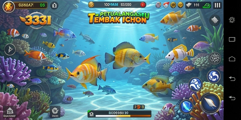Gameplay seru Tembak Ikan di 333I dengan grafik menawan.