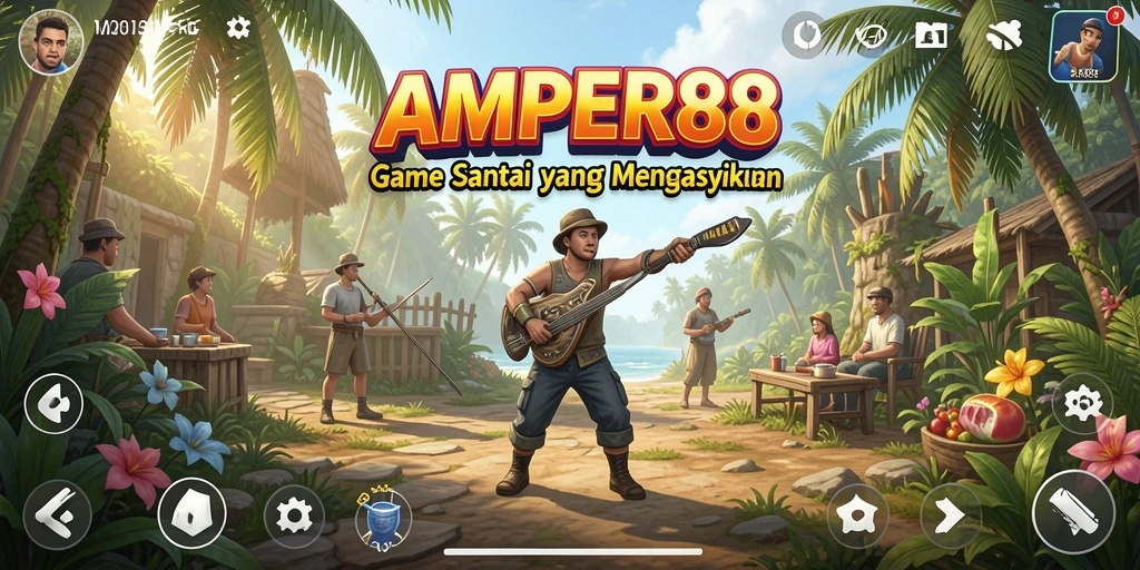 Tampilan gameplay seru dari AMPER88 yang menghibur.