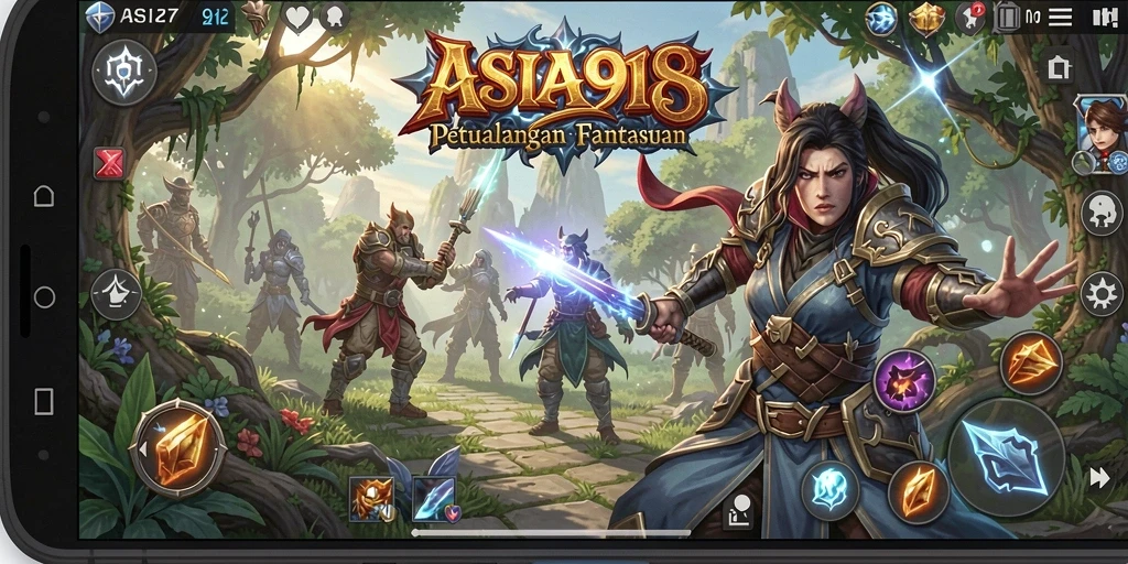 Tampilan aksi seru dalam gameplay ARPG ASIA918.