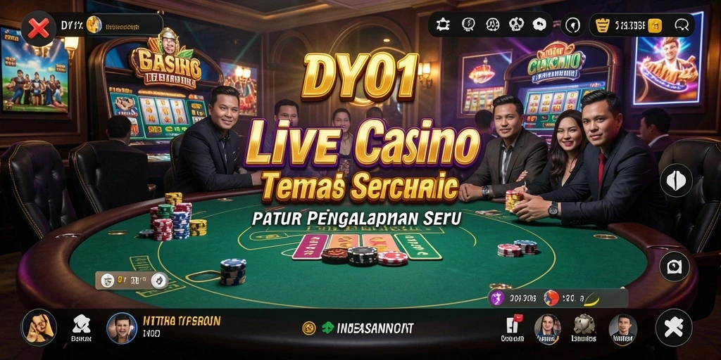 Tampilan gameplay Live Casino yang mendebarkan di DY01.
