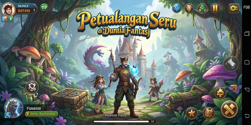 Tangkapan layar gameplay F08 yang menunjukkan aksi petualangan yang mendebarkan.