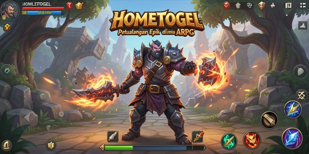 Gameplay seru di HOMETOGEL dengan aksi ARPG yang menantang.