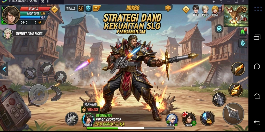 Tangkapan layar gameplay <strong>IDX66</strong> memperlihatkan pertempuran strategis yang seru.