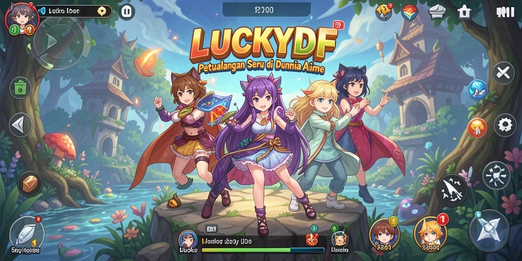 Gameplay menarik dalam dunia anime yang penuh warna.