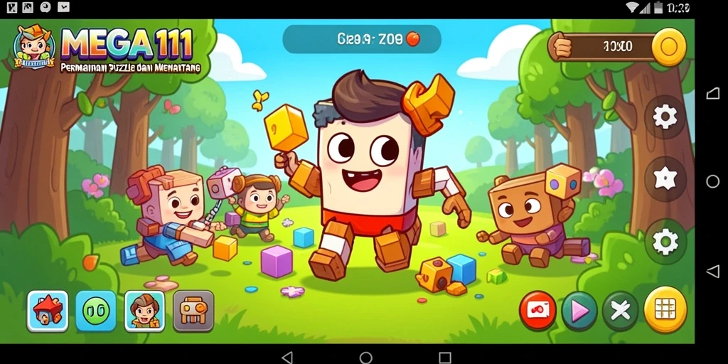 Tampilan gameplay MEGA111 yang menggugah selera Puzzle.
