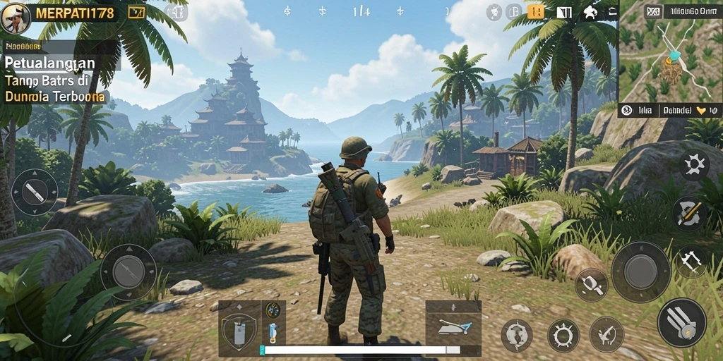 Tangkapan layar dari gameplay <strong>MERPATI178</strong> yang menunjukkan eksplorasi dunia terbuka.