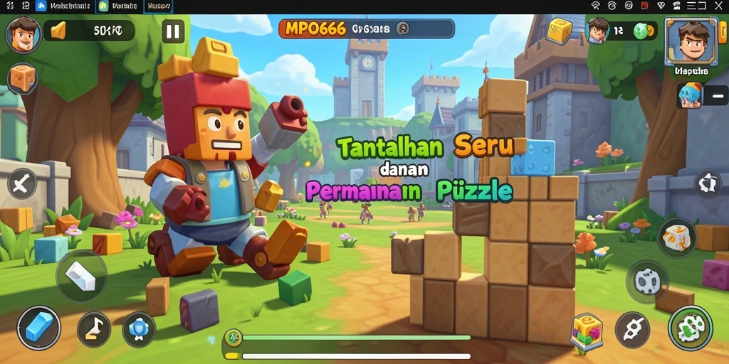 Tampilan utama game MPO666 dengan berbagai puzzle menarik.