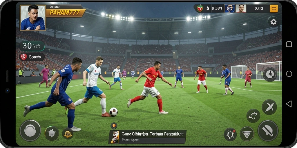 Tangkapan layar gameplay PAHAM777 yang menampilkan aksi seru olahraga.