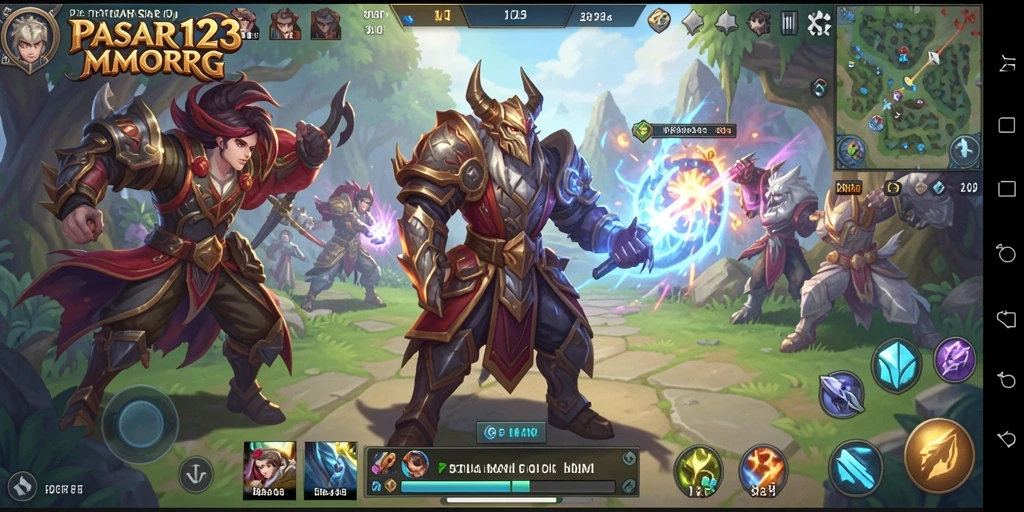 Tampilan gameplay PASAR123 yang menakjubkan dan mendebarkan di dunia MMORPG.
