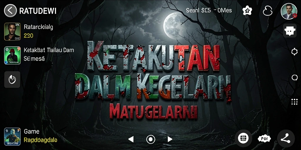 Screenshot gameplay mencekam dari RATUDEWI yang penuh ketegangan.