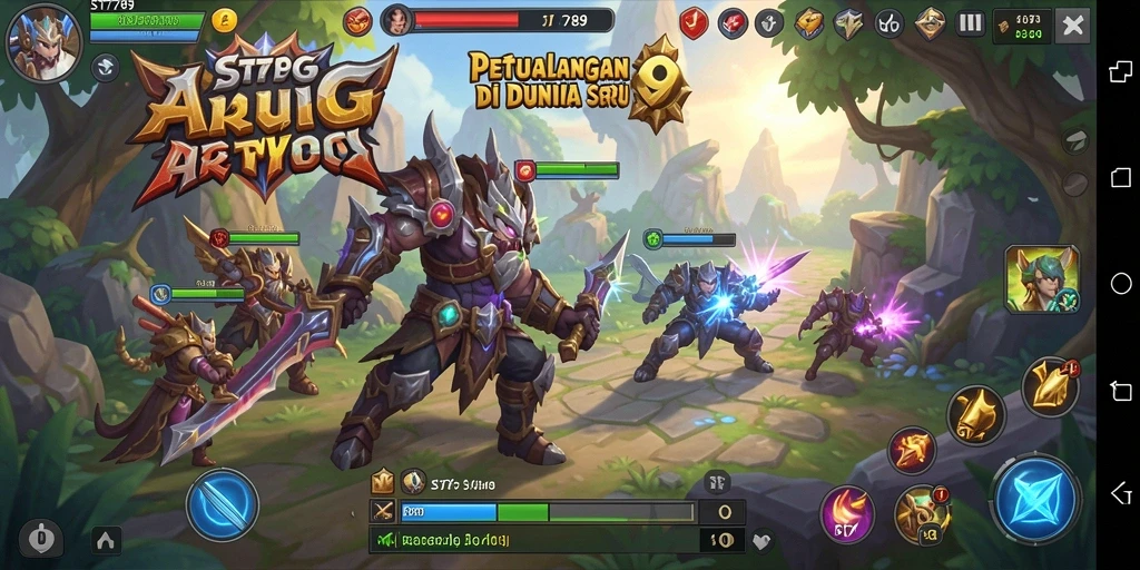 Tampilan gameplay seru dari ST789 di dunia ARPG.